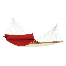 La Siesta Kingsize Hamac Suspendu 2 Personne(s) Polyester, Polypropylène (pp) Rouge, Blanc