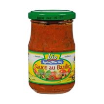 Sauce Tomates Basilic Bio - Louis Martin - Pot 190g
