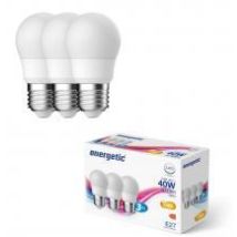 Ampoules Led Energetic Bullet E27 5.6w Mat - Pack De 3