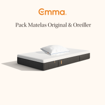 Emma Pack Matelas Emma Original+ 80x200 + Oreiller Emma Original Confort Mémoire De Forme + Ressorts