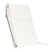 Pochette Bandoulière Multi Compartiment En Similicuir Blanc Gallantry