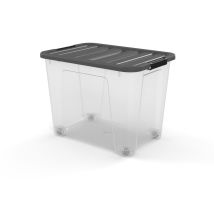 Boîte De Rangement Grise 60 L Carrefour Home