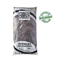Paillage Végétal Biodégradable Écorces De Pin Maritime, Sac 50 L - Kom37