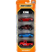 Pack De 5 Vehicules Matchbox : Mbx Highway Ii - Mattel - Hfh04 - Set Voitures Miniatures - Pick Up