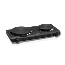 Haeger Hp-02b.013a Plaque Noir Comptoir 42.5 Cm Plaque De Cuisson À Bobine 2 Zone(s)