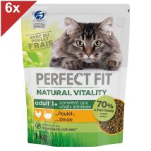 Natural Vitality Croquettes Poulet Et Dinde Pour Chat Adulte 6x1kg