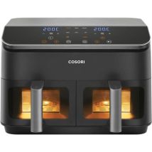 Friteuse Sans Huile - Dual Basket Chef Edition - Capacité 8,5l - 2 Paniers - 8 Programmes - 1750w - Noir