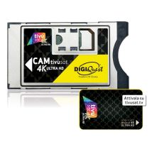 Digiquest Module Tivusat 4k Ultra Hd + Carte D'accès Tivusat Chaînes Tv Italiennes