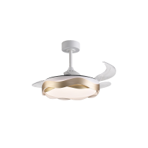 Ventilateur Plafonnier Bel-air-home Ondas 72w Led 4 Lames Rétractables
