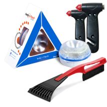 Lampe De Sécurité Routière Avec Grattoir À Glace Et 2 Marteaux Help Flash Smart