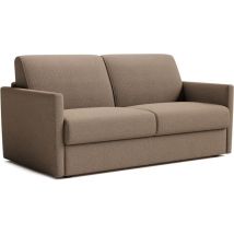 Canapé Convertible Express - 3 Places - Small - Tissu Como 5 Antelope - 168 X 98 X 86 Cm
