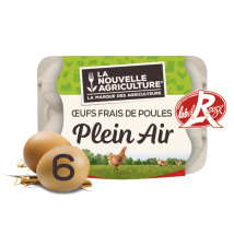 La Nouvelle Agriculture - Œufs De Plein Air Label Rouge La Nouvelle Agriculture - La Boîte De 6 Œufs