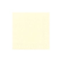 Lot De 20 Serviettes En Ouate 3 Plis Crème 33 X 33 Cm Duni