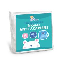 Protège Matelas Bébé Anti Acariens 60x120 Cm -alèse Imperméable -bouclette 100% Coton
