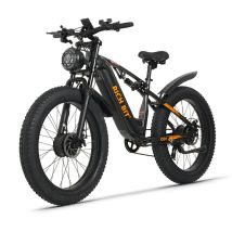 Vélo Électrique Rich Bit C01, Double Moteur, 26" Fat Bike, Batterie 48v 20ah, 150nm, Noir