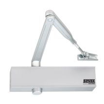 Ferme-porte Pignon Crémaillère - Bras Compas F2 À 4 Argent Sevax - Esv7184
