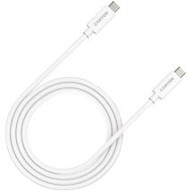 Cable Usb-c Vers Usb-c Canyon Uc-44 240 W 40 Gbit/s 4k 1 M Blanc