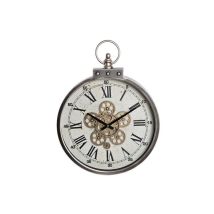 Horloge Murale Thyann Mouvement Noir Gris Fer (46 X 6 X 60 Cm)