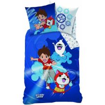 Housse De Couette 100% Coton 140x200 Cm - Yo-kai Watch Gang - Cti
