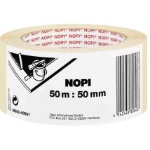 Nopi Ruban Masquage Papier Crêpé Pr Peinture, 30mmx50m,béige