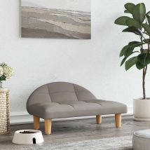 Lit Pour Chien Taupe 70x52x30 Cm Tissu Vidaxl