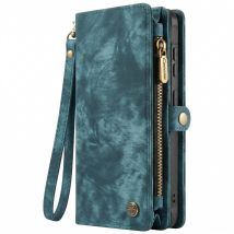 Protection 2-en-1 Pour Galaxy S26 Avec Coque Détachable Et Porte-monnaie Bleu Caseme