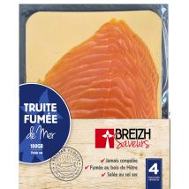 Breizh Saveurs - Truite Fumée De Mer Breizh Saveurs - La Barquette De 100gr