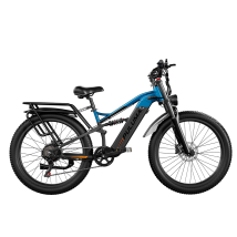 Vélo Électrique Puluma Pe86, Moteur 500 W, Capteur De Couple, Batterie 48 V 20 Ah, Noir Et Bleu