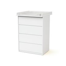 Webaby - Commode 4 Tiroirs Avec Plan A Langer 70 Cm