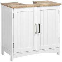 Meuble Sous Vasque Sur Pied 2 Portes Étagères
