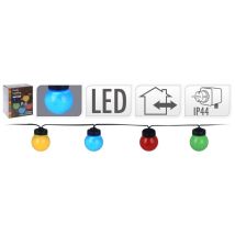 Ensemble D'éclairage À Led De Fête 10 Ampoules Multicolores Progarden