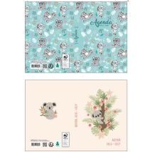 Clementina Frog - Agenda Scolaire 2026-2027 1 Jour/page 12x17 Cm Koala Clementina Frog - L'agenda En Modèle Aléatoire