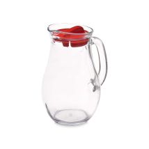 Pichet Bistro Rouge Transparent Verre Plastique 1 L