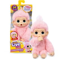 Peluche - Mon Bébé Singe Mini - Rose - Des 4 Ans