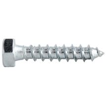 Vis Tirefond Ultima Acier Zingué Blanc 12x160 Mm Boîte 25