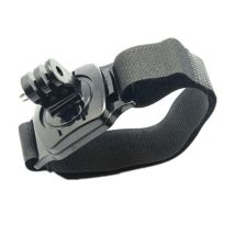 Lipa Action Camera Armband - Fixation Par Crochet Pivotant + Dragonne/bracelet - Noir