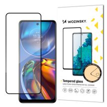 Verre Trempé 9h Résistant Pour Écran Complet Du Motorola Moto E32 Avec Cadre Compatible Avec Les Coques, Noir