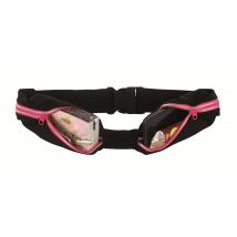 Ceinture De Sport Étanche Ipx4 Extensible Double Poche Modèle Xtens Rose Wantalis