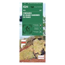 Carte Itinéraires De Grande Randonnée En France Découverte De La France Verte Ign