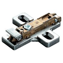 Plaque De Fixation Domi Cross Zamak 3mm Nickel Mat 5,3x5,2x1,5cm Salice