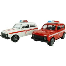 Politie Jeep Pull Back 11cm Assorti
