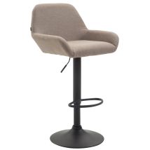 Tabouret De Bar Braga Tissu B Taupe