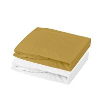 Lot Alèse Imperméable Et Drap-housse Bébé En Coton
