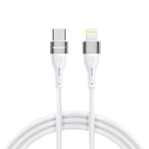 Câble Pour Iphone Usb-c - Lightning Pd 27w 1m Blanc