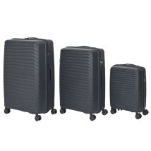 Set De 3 Valises - Jet Lag - Dubai - Rigides - Noir