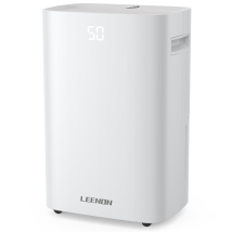 LEENON Déshumidificateur 20L/Jour 2,5L avec Séchage du Linge, Mode Continu et Minuterie 24H