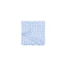 Lange En Coton 120 X 120 Cm Avec Motif De Chats Bleus