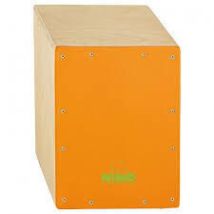 Cajon Nino 33cm, Bouleau, Facade Orange