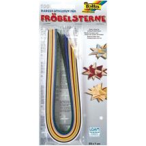 Folia Bandes De Papier Pour Étoiles De Froebel, Couleurs De Noël