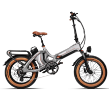 Vélo Électrique Pliant Mihogo One Max, Double Batterie 1 382 Wh, Autonomie 260 Km, Gris